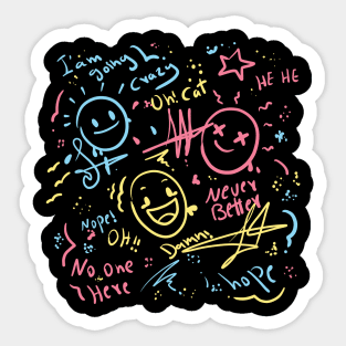 complex feelings Sticker